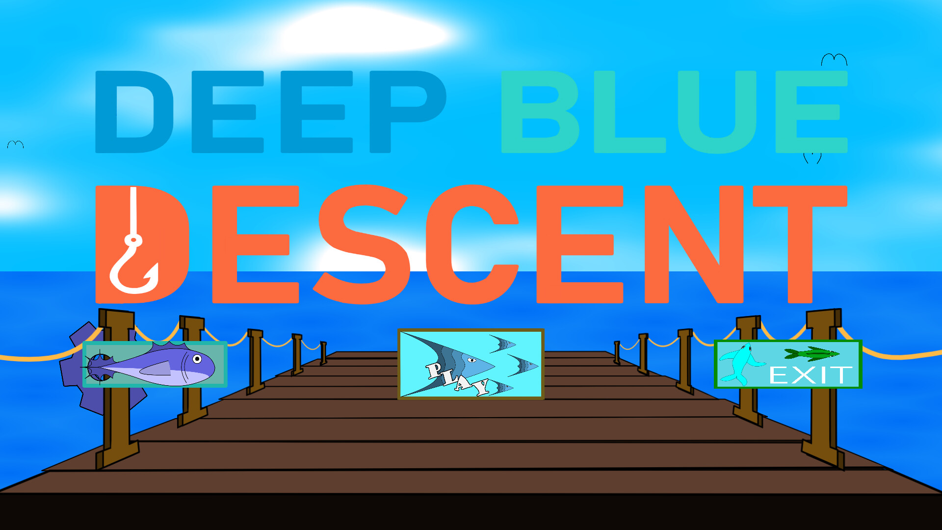 Deep blue descent screenshot 1