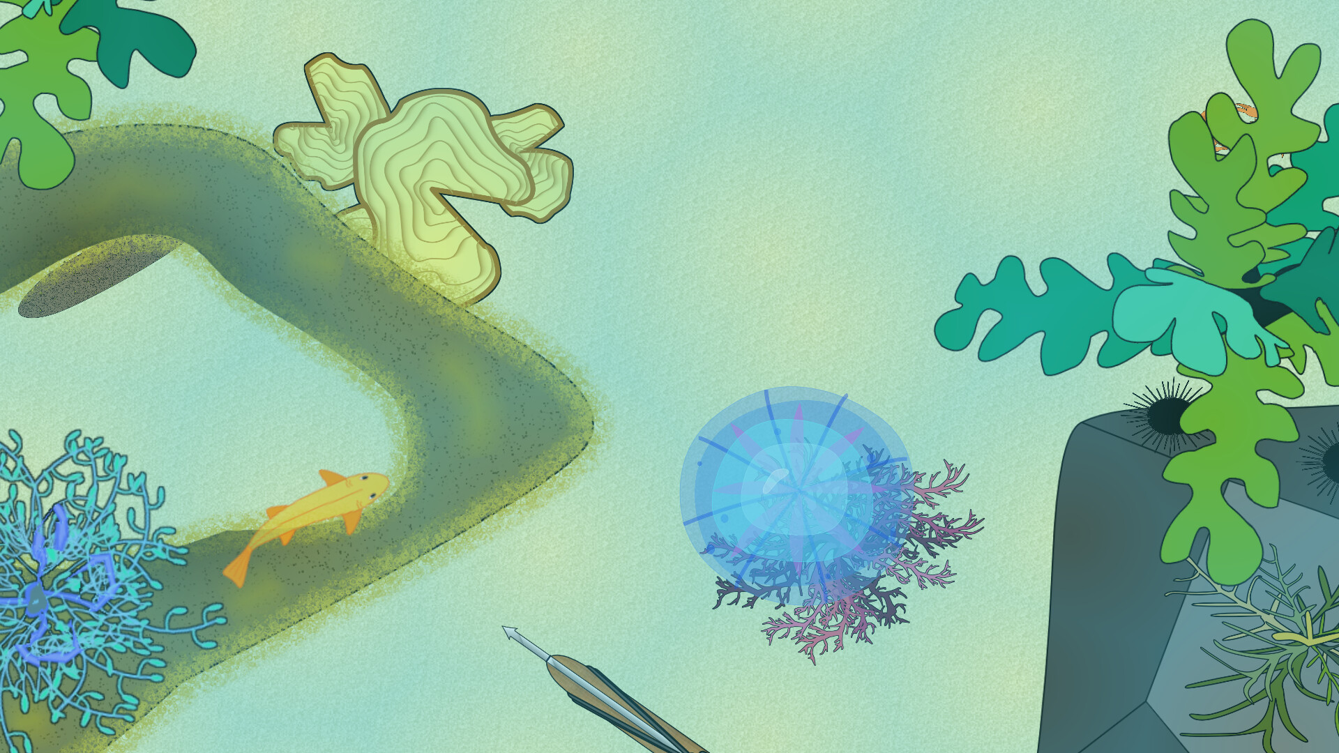 Deep blue descent screenshot 4
