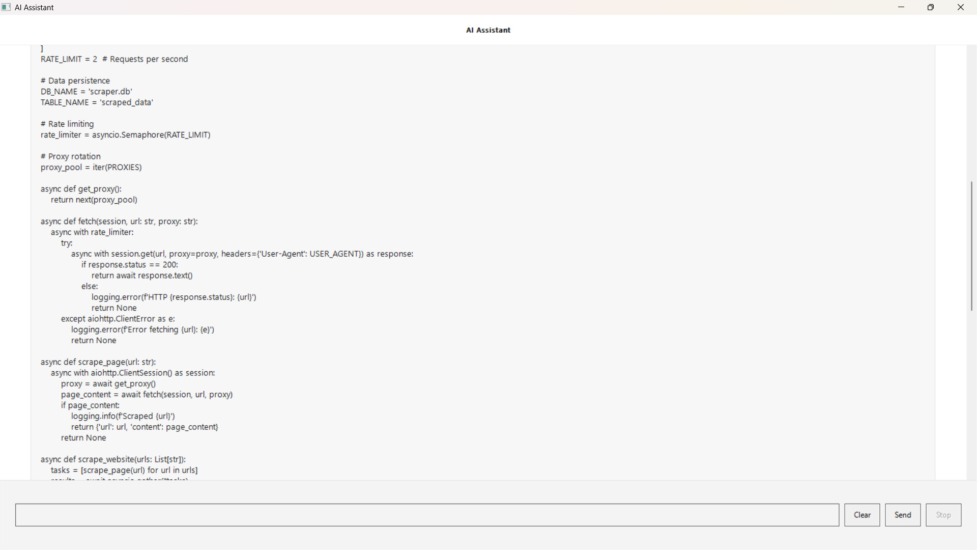 AI code helper screenshot 6