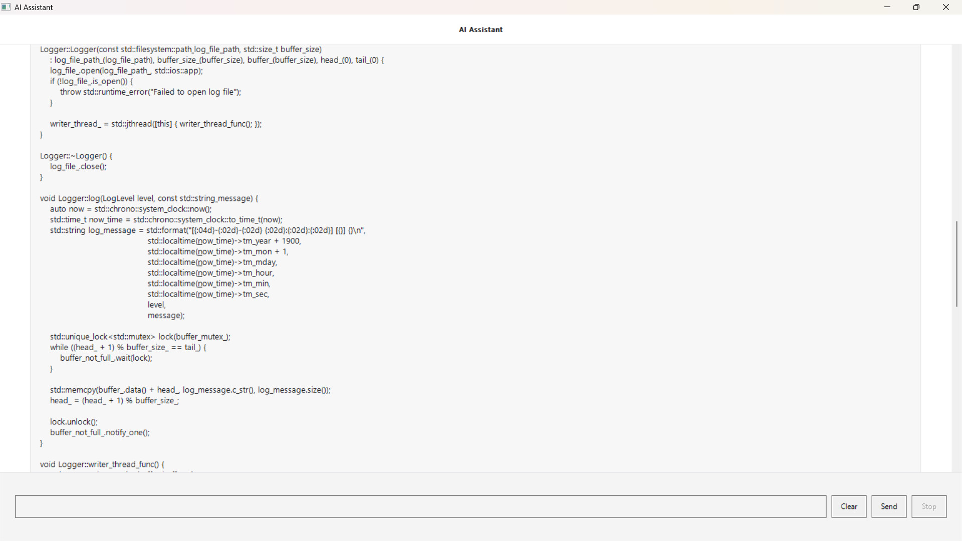 AI code helper screenshot 16