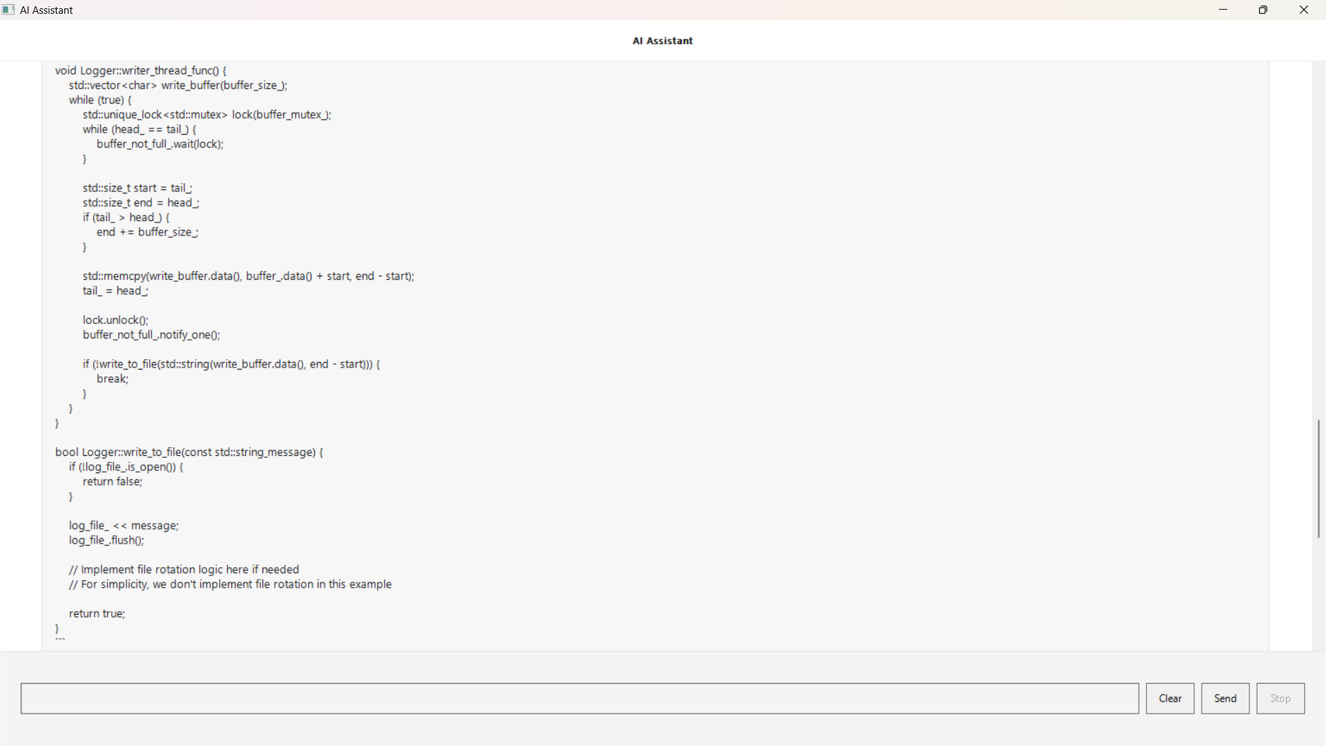 AI code helper screenshot 19