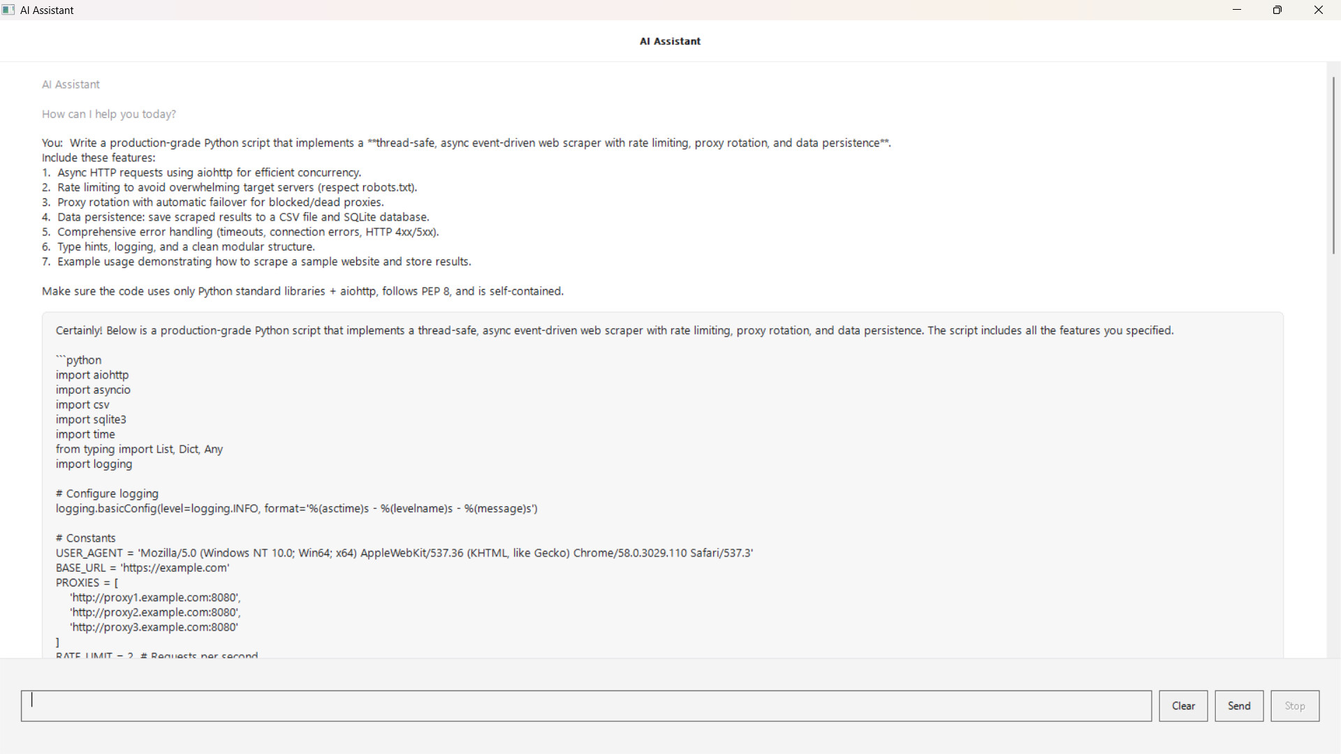 AI code helper screenshot 7