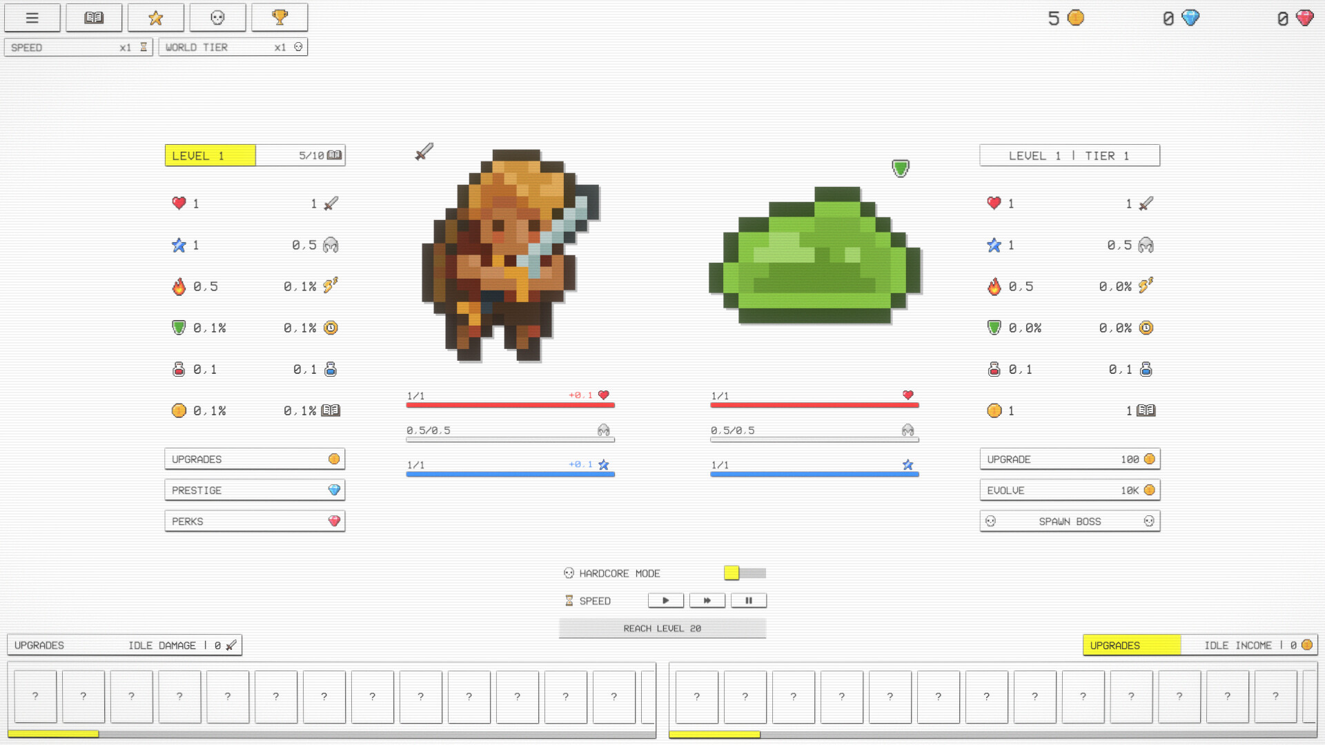 Idle RPG screenshot 1