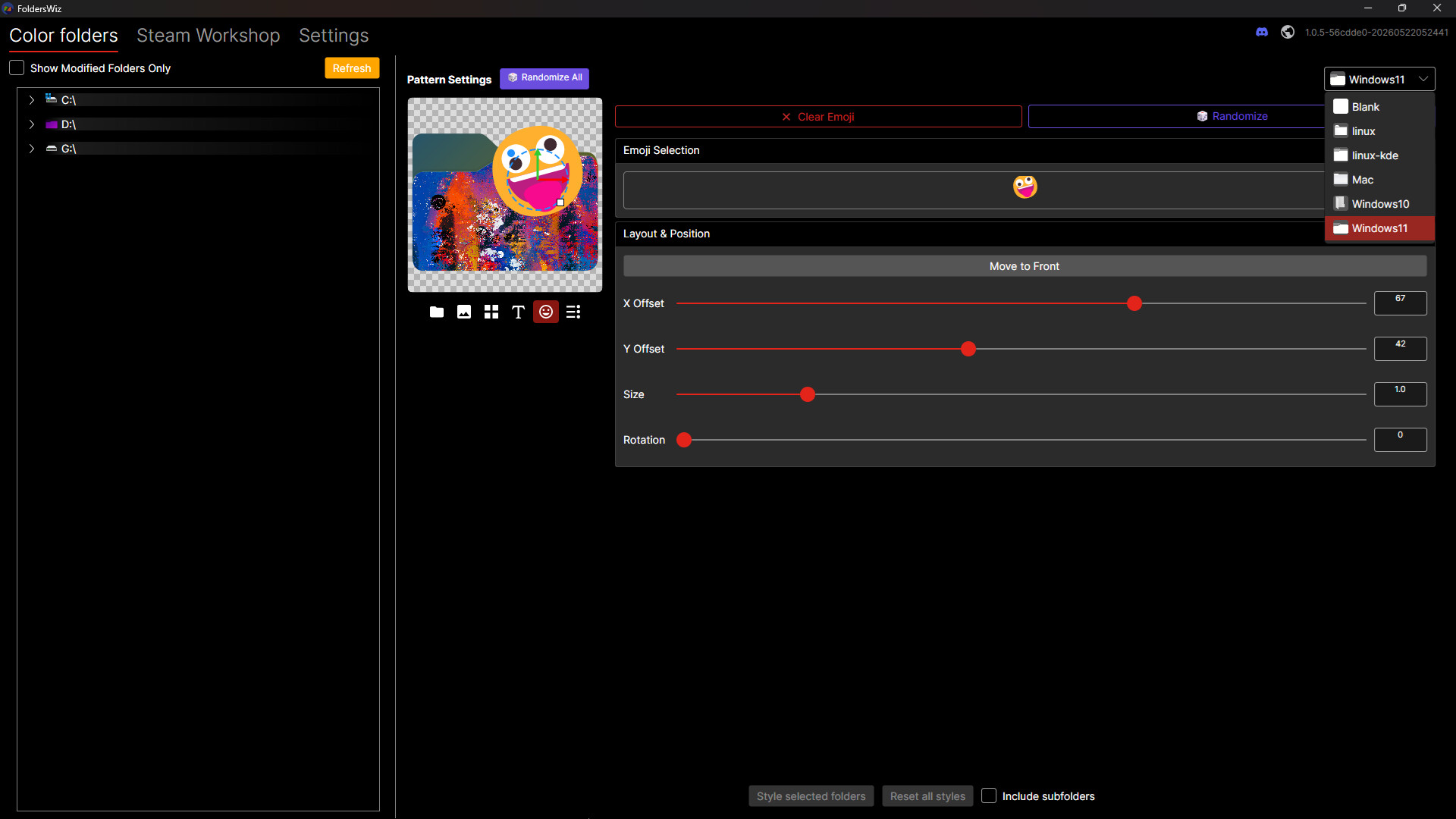 Folderwiz screenshot 1
