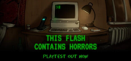 This Flash Contains Horrors — Steam header