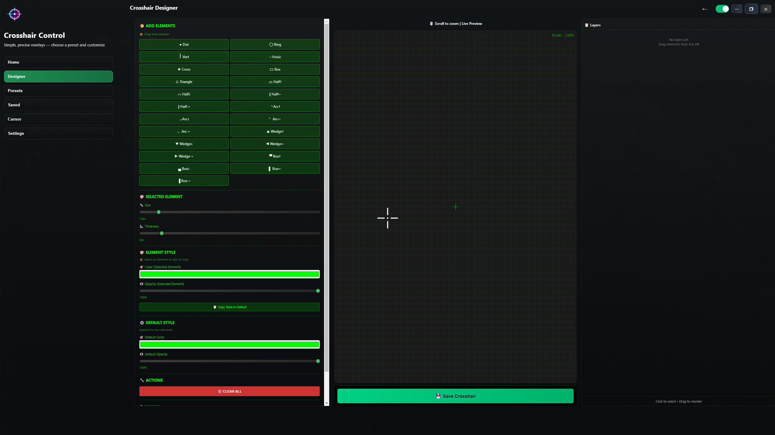 Crosshair Control screenshot 1