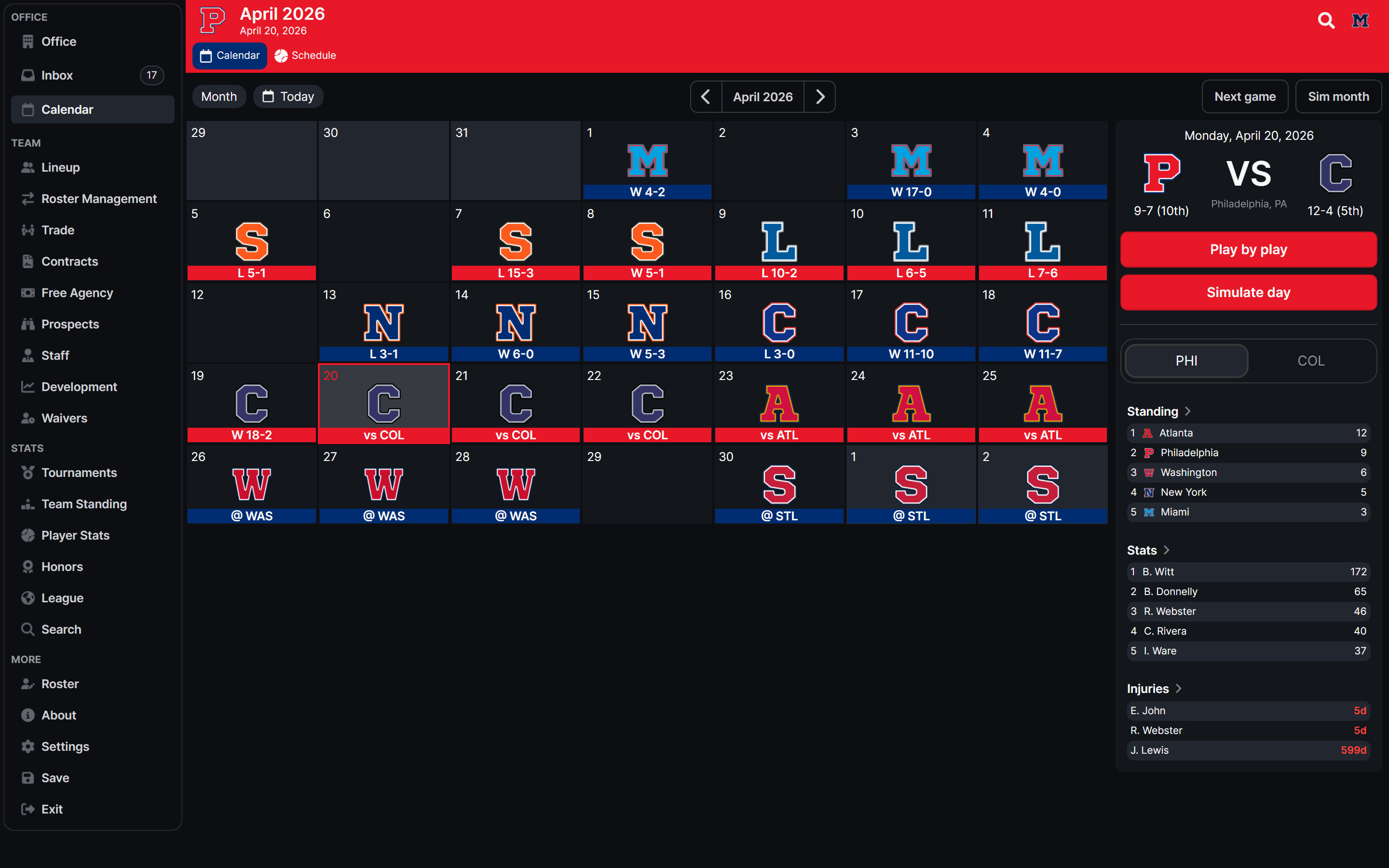 Baseball Legacy Manager 26 screenshot 4