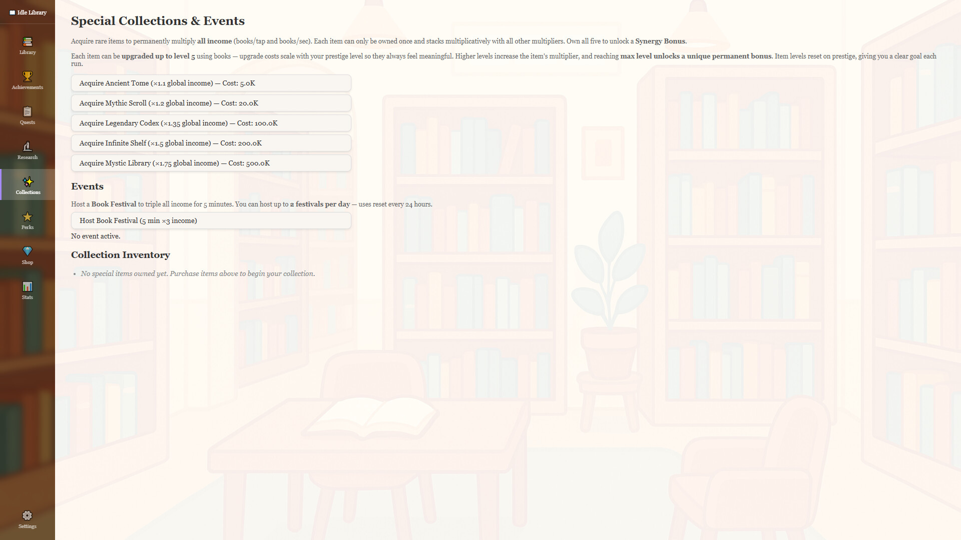 Idle Library screenshot 5