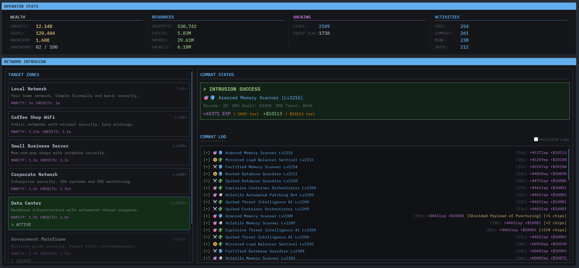 Idle Hacking: An Inaction RPG on Steam