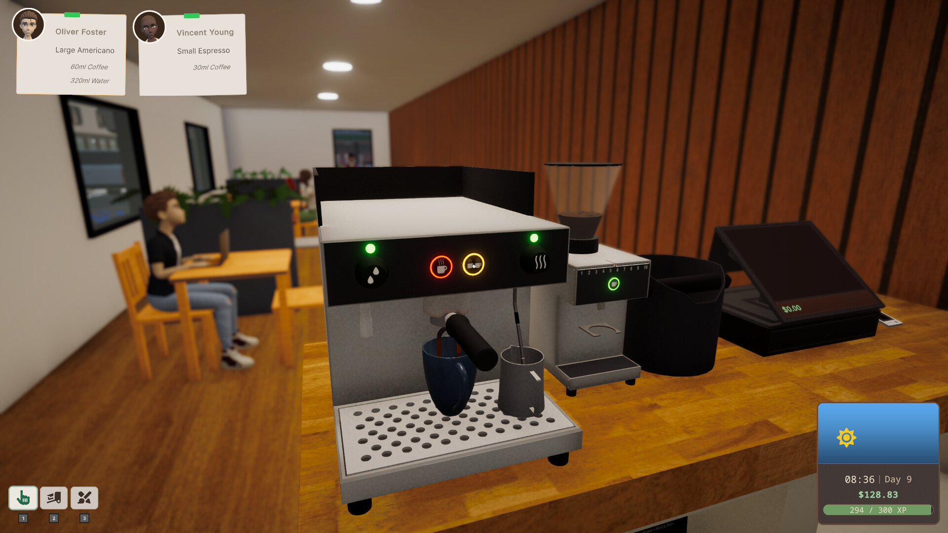 《杯与吧台：咖啡店模拟器 Cup and Counter Coffee Shop Simulator》Build.24315911-免安装中文版丨中文版网盘下载-次元share