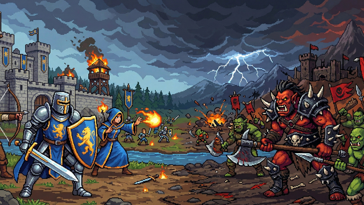 Humans Vs Orcs - arte oficial