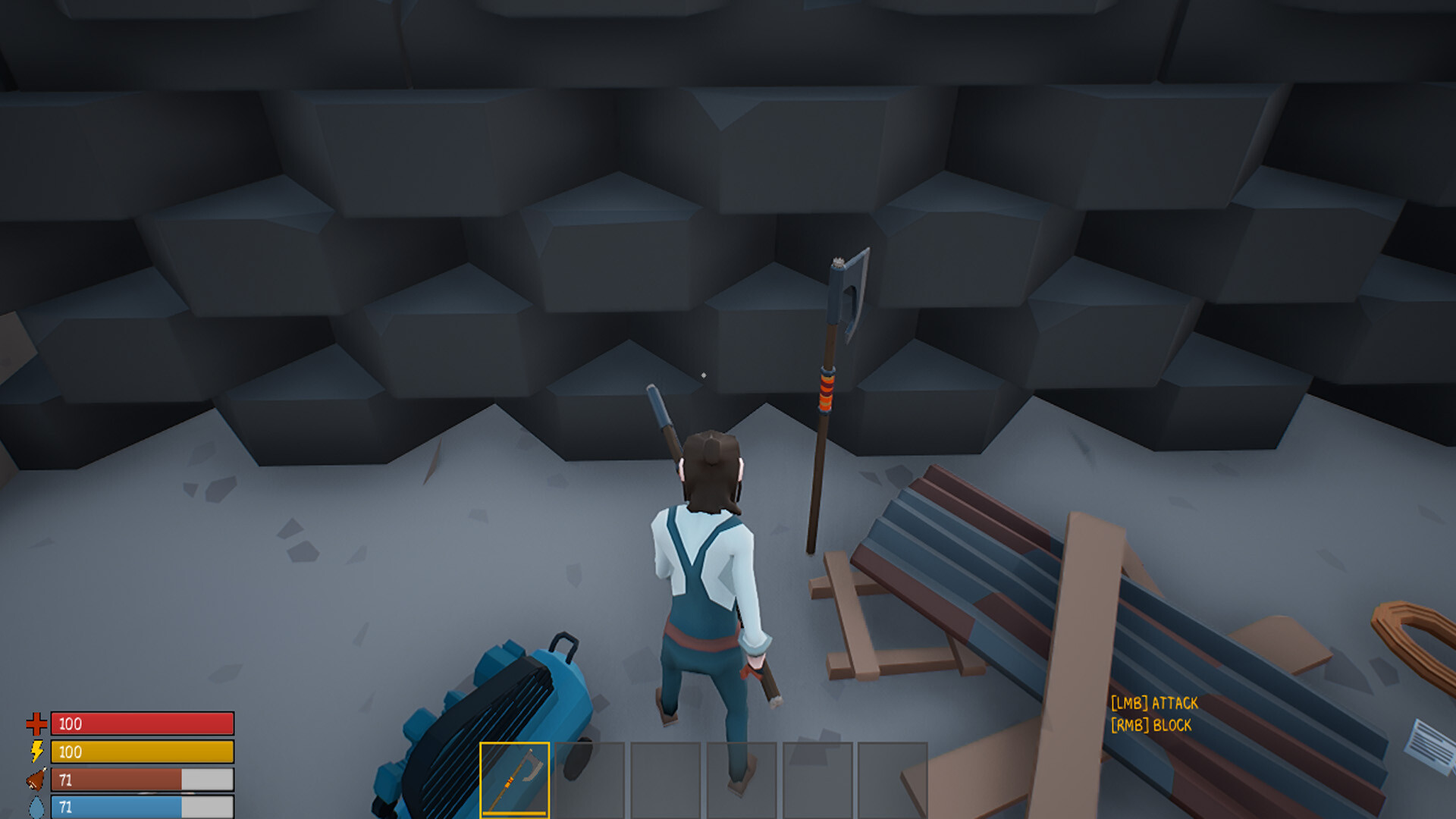 SurrounDead Poly Construction Metal Axe screenshot 1