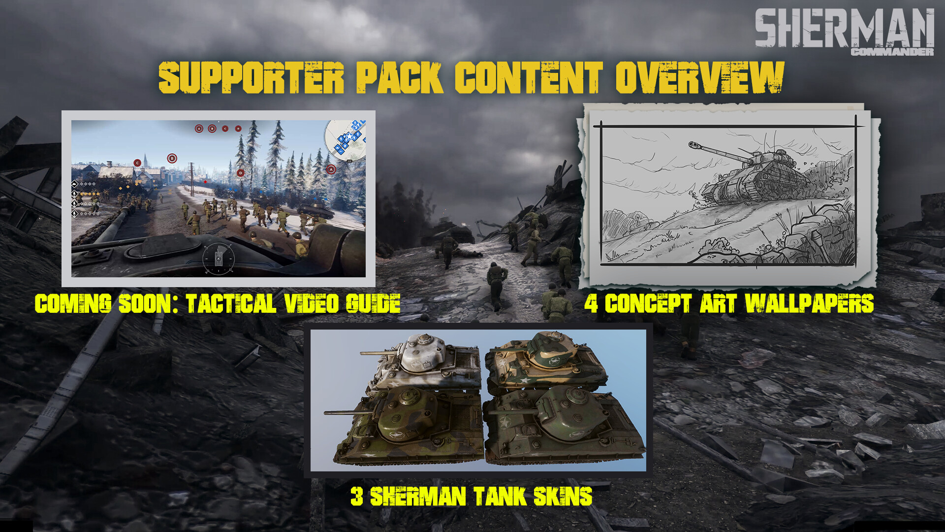 Sherman Commander - Supporter Pack screenshot 1