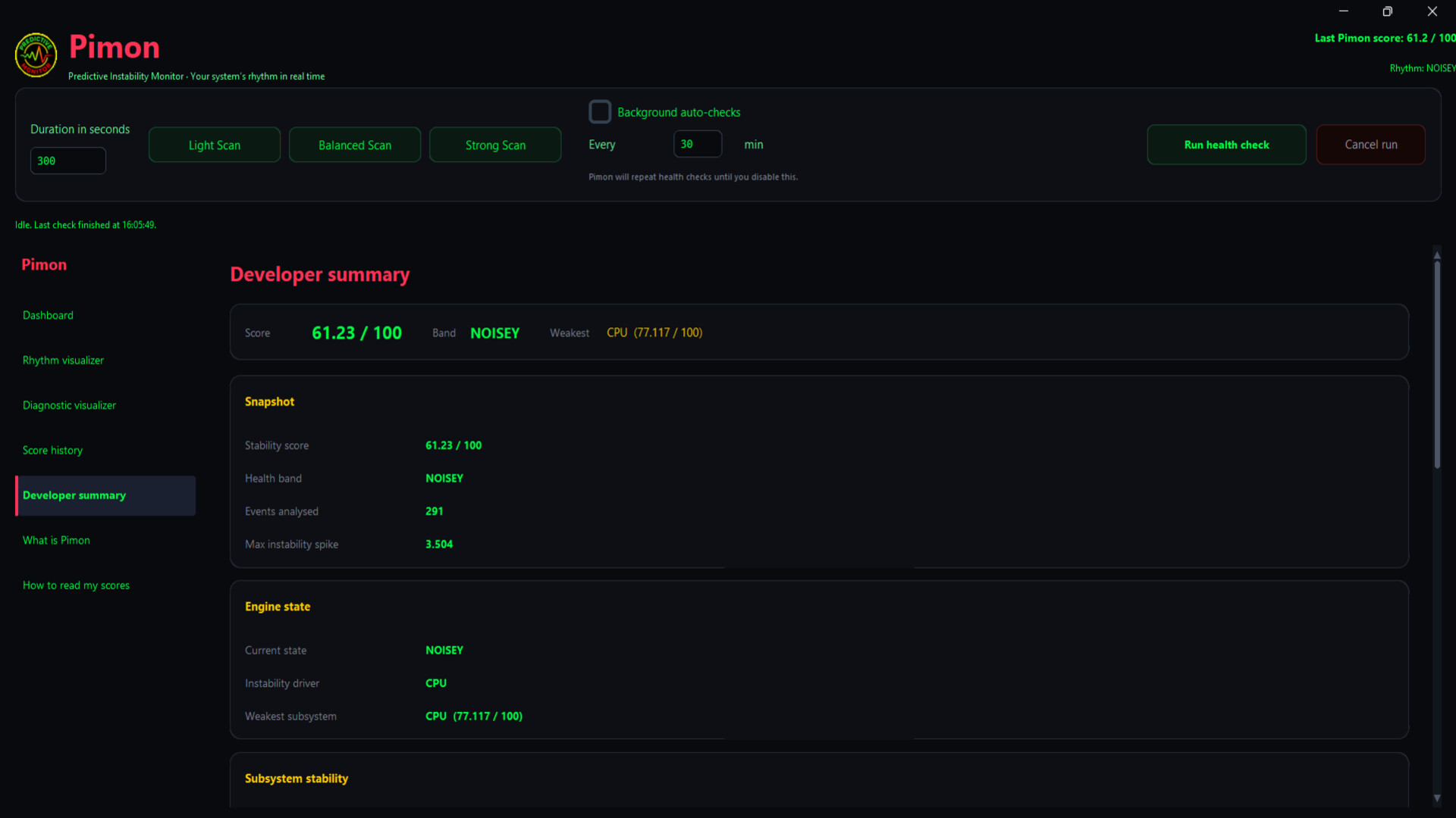 Pimon screenshot 2