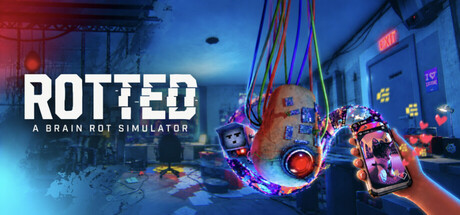 Rotted - A Brain Rot Simulator — Steam header