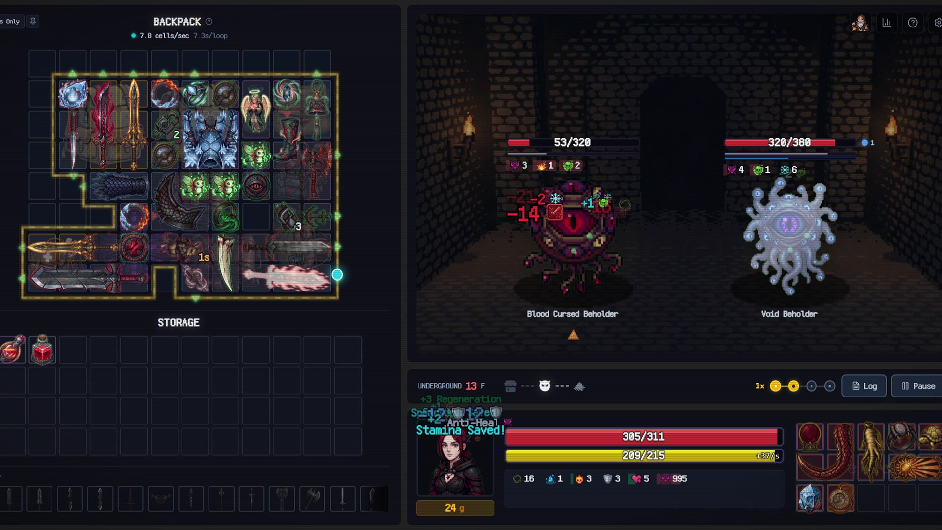 Backpack Dungeon gameplay screenshot 2