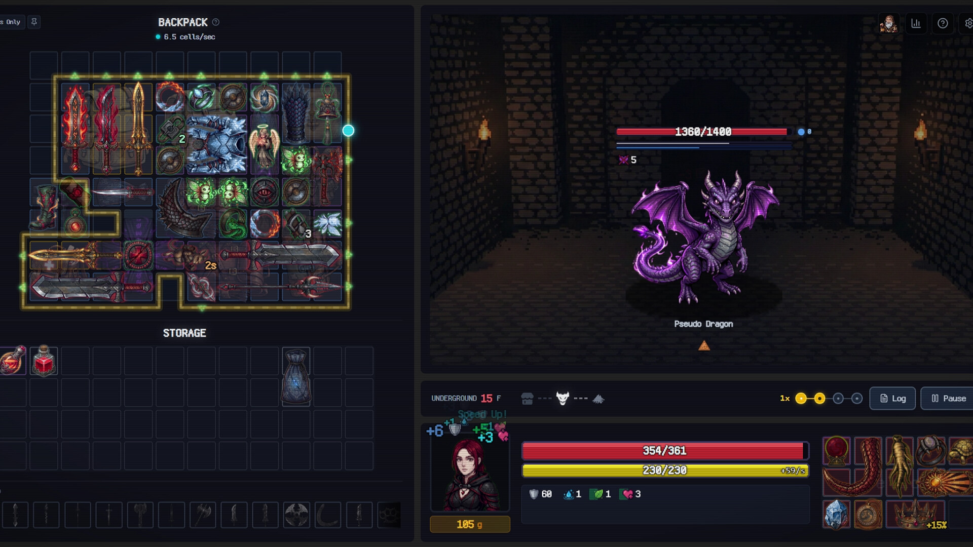 Backpack Dungeon gameplay screenshot 1