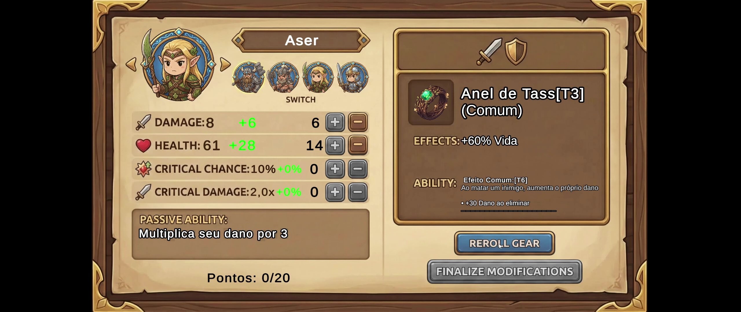 Dama e Dungeons: 2D screenshot 1