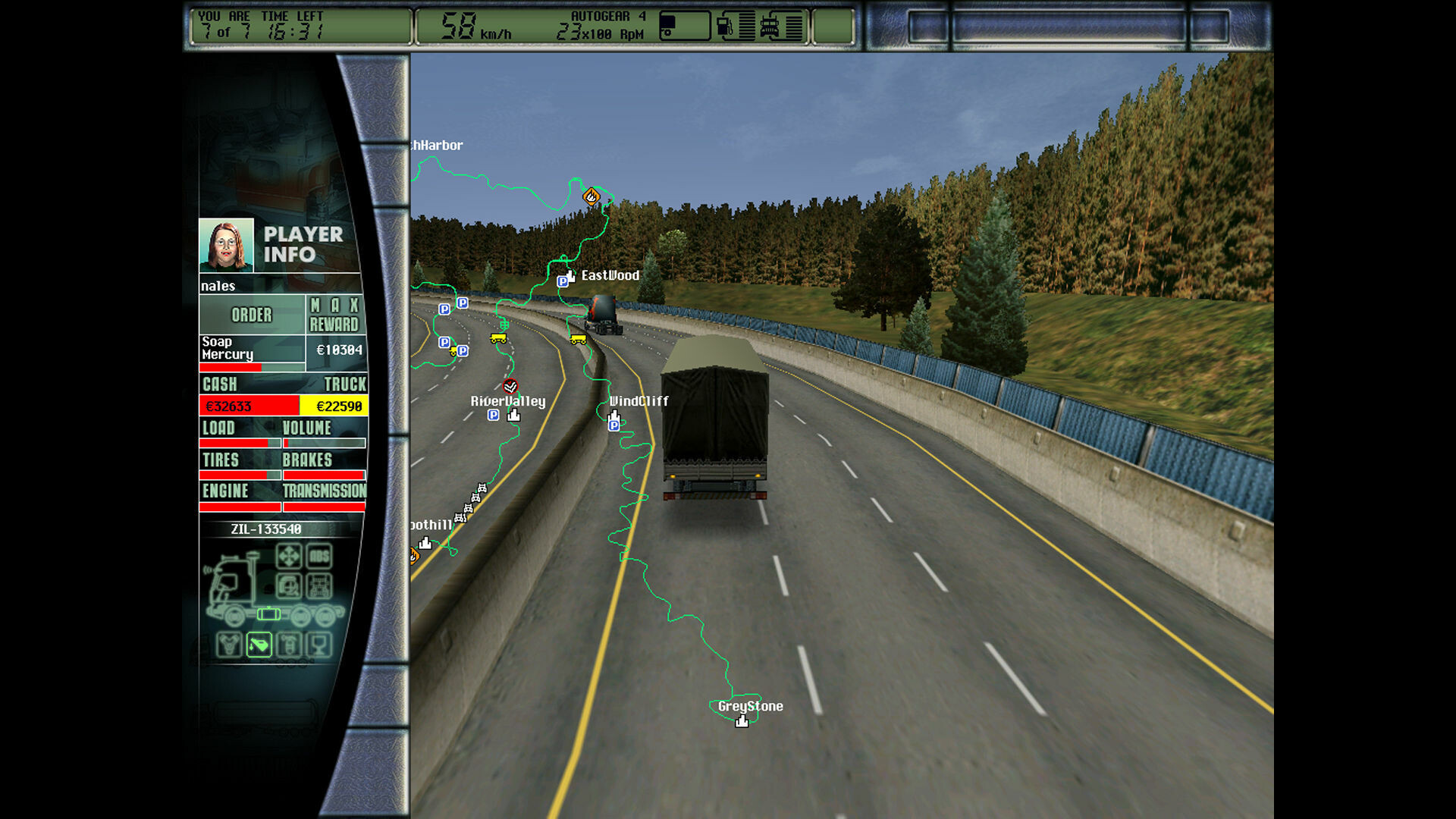 Hard Truck 2 King of the Road Build 23931205 gameplay screenshot 2