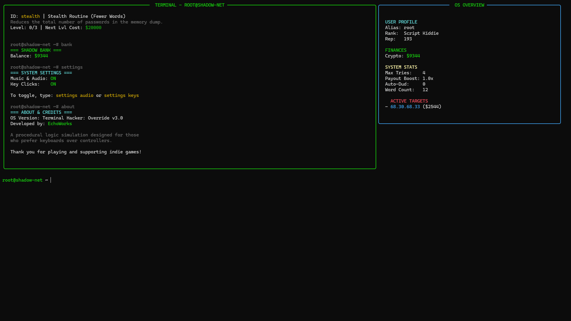 Terminal Hacker: Override screenshot 11