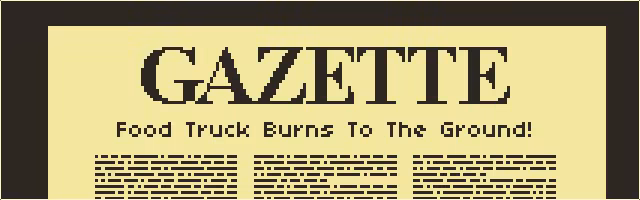 An issue of the Gazette informing of an unfortunate incident