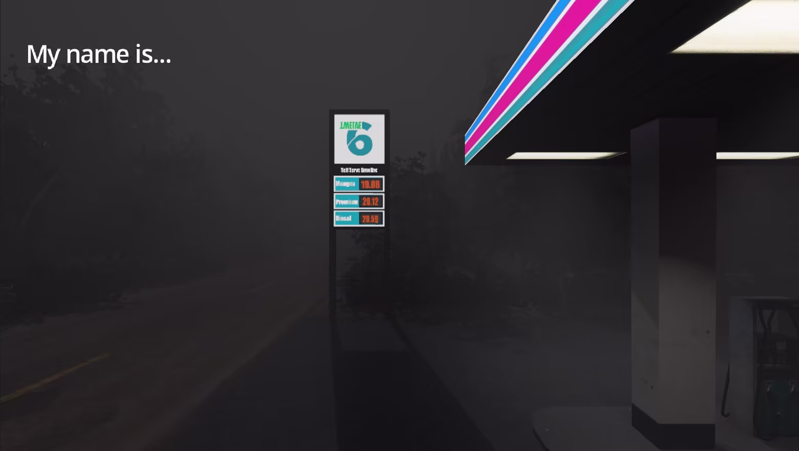 My name is intro screen.