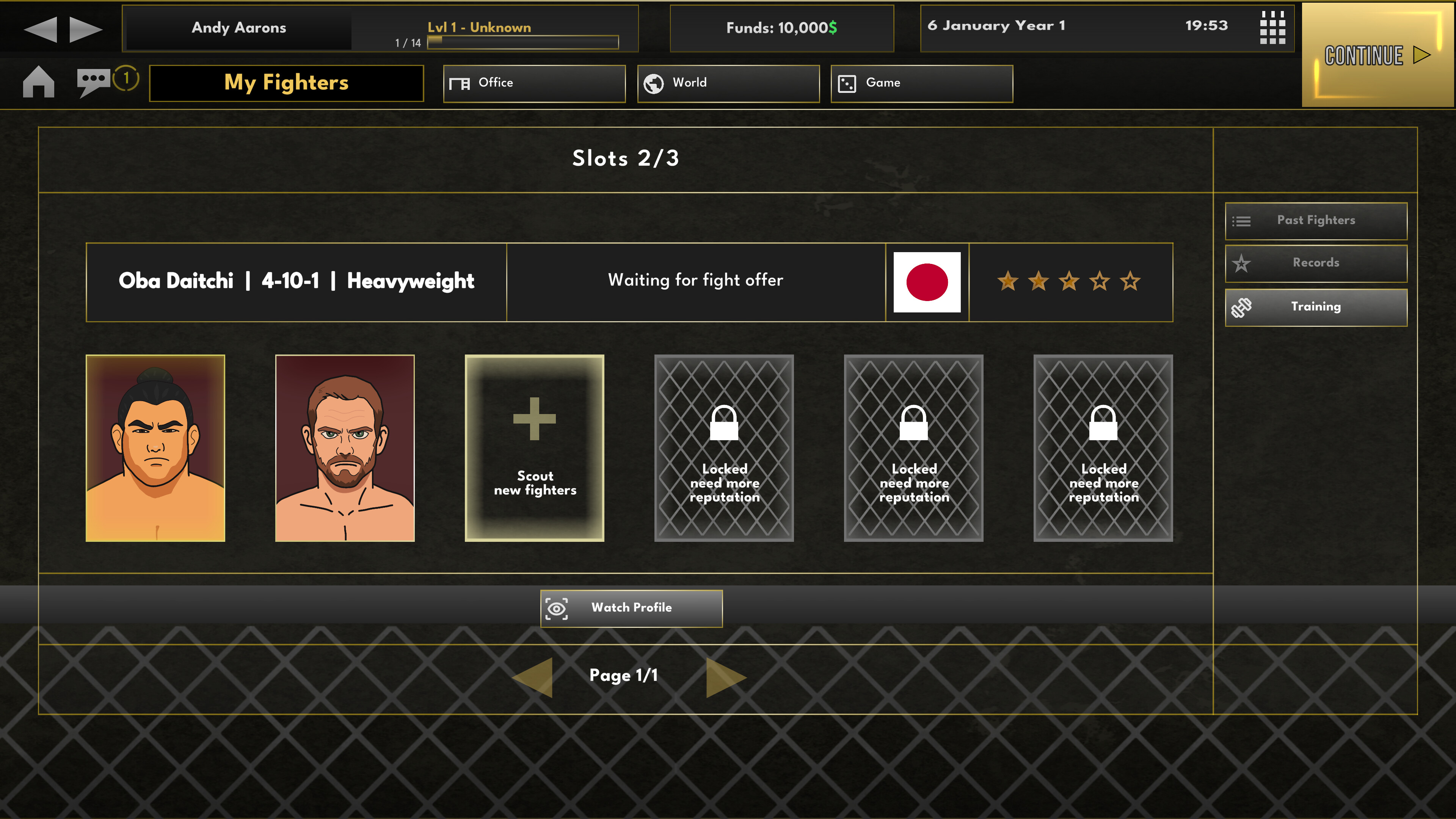 Elite MMA Manager screenshot 3