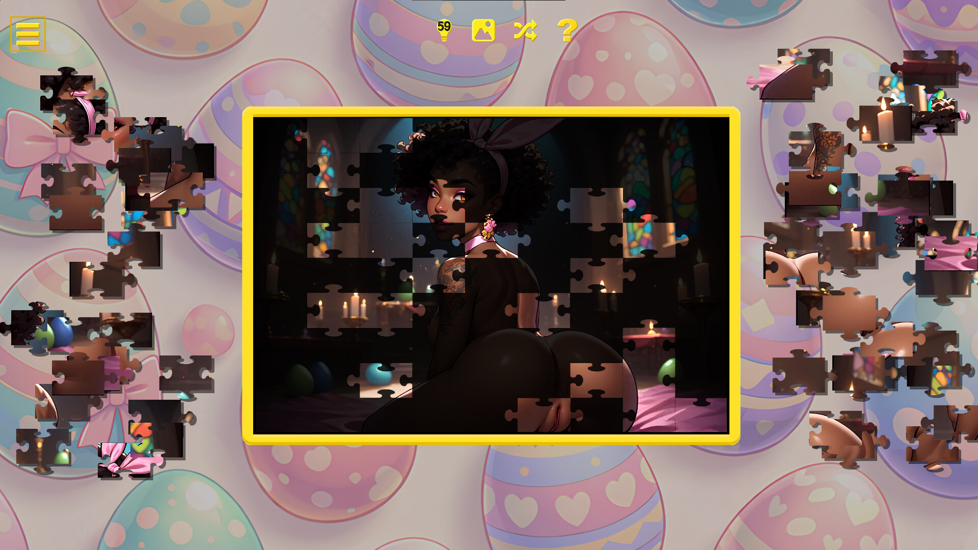 Easter Bunny Girls – Hentai Jigsaw screenshot 8