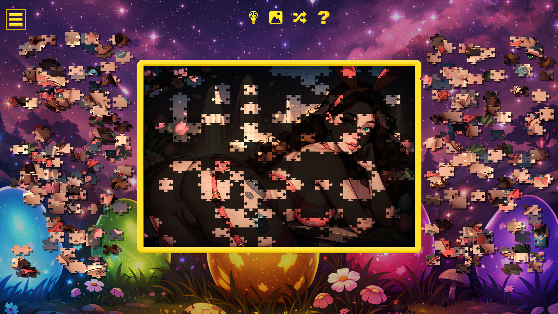 Easter Bunny Girls – Hentai Jigsaw screenshot 6