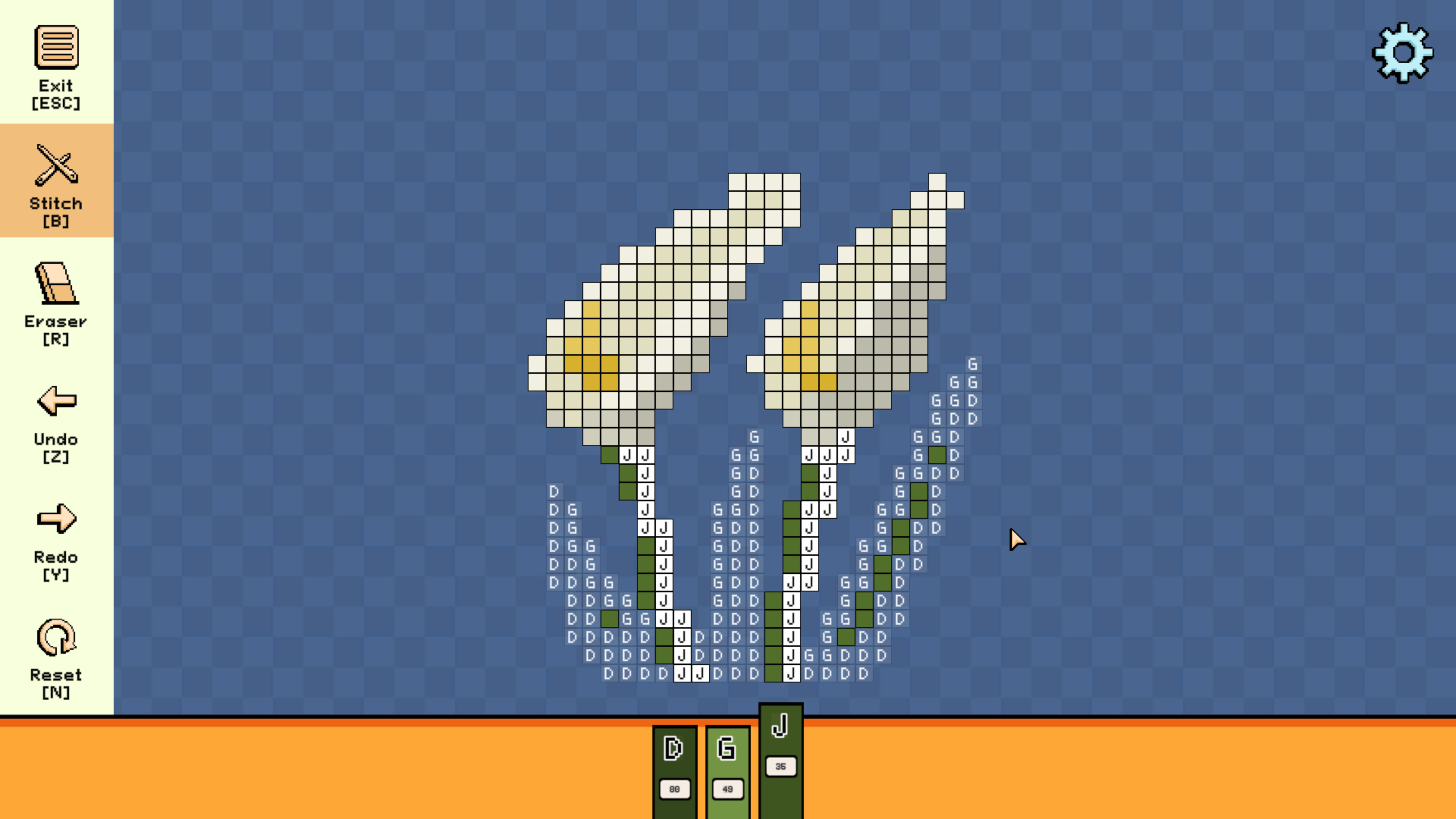 Pixel Cross Stitch - Flower Miniatures Pack screenshot 2