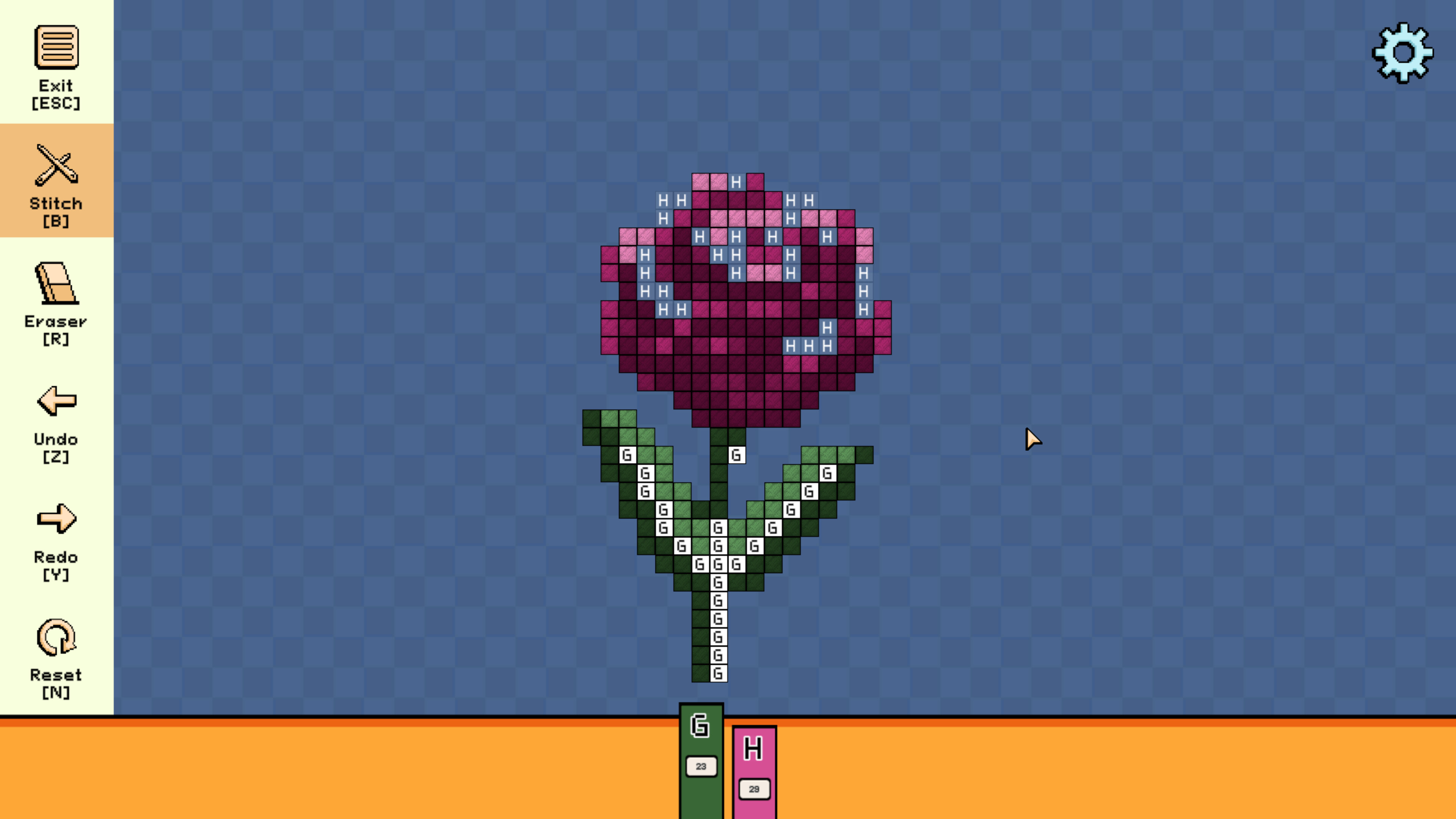 Pixel Cross Stitch - Flower Miniatures Pack screenshot 1