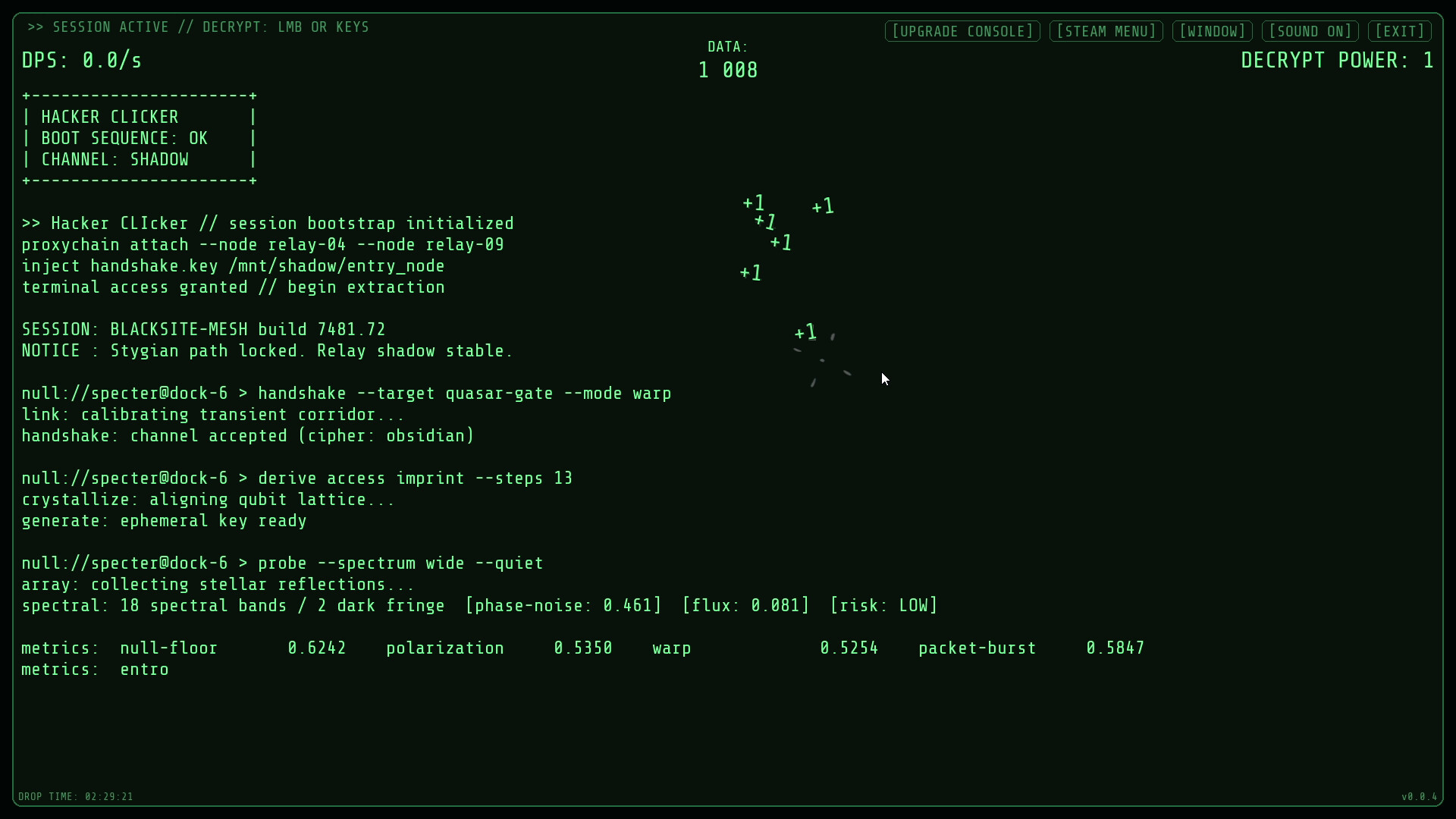 Hacker CLIcker screenshot 1