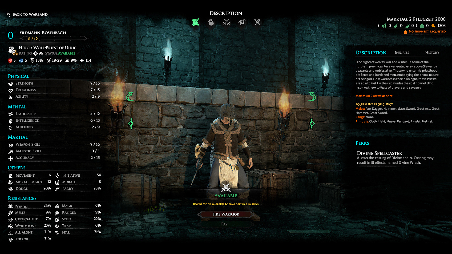 Mordheim: City of the Damned - Wolf-Priest of Ulric screenshot 2