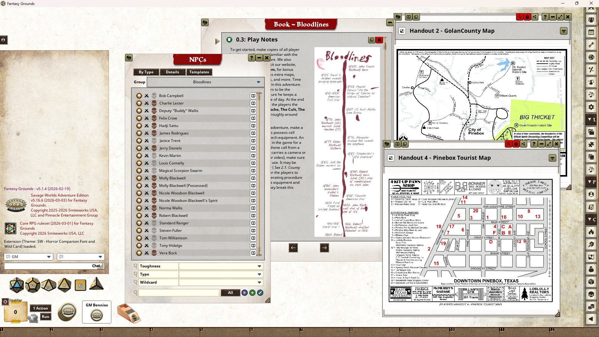 Fantasy Grounds - Bloodlines screenshot 7