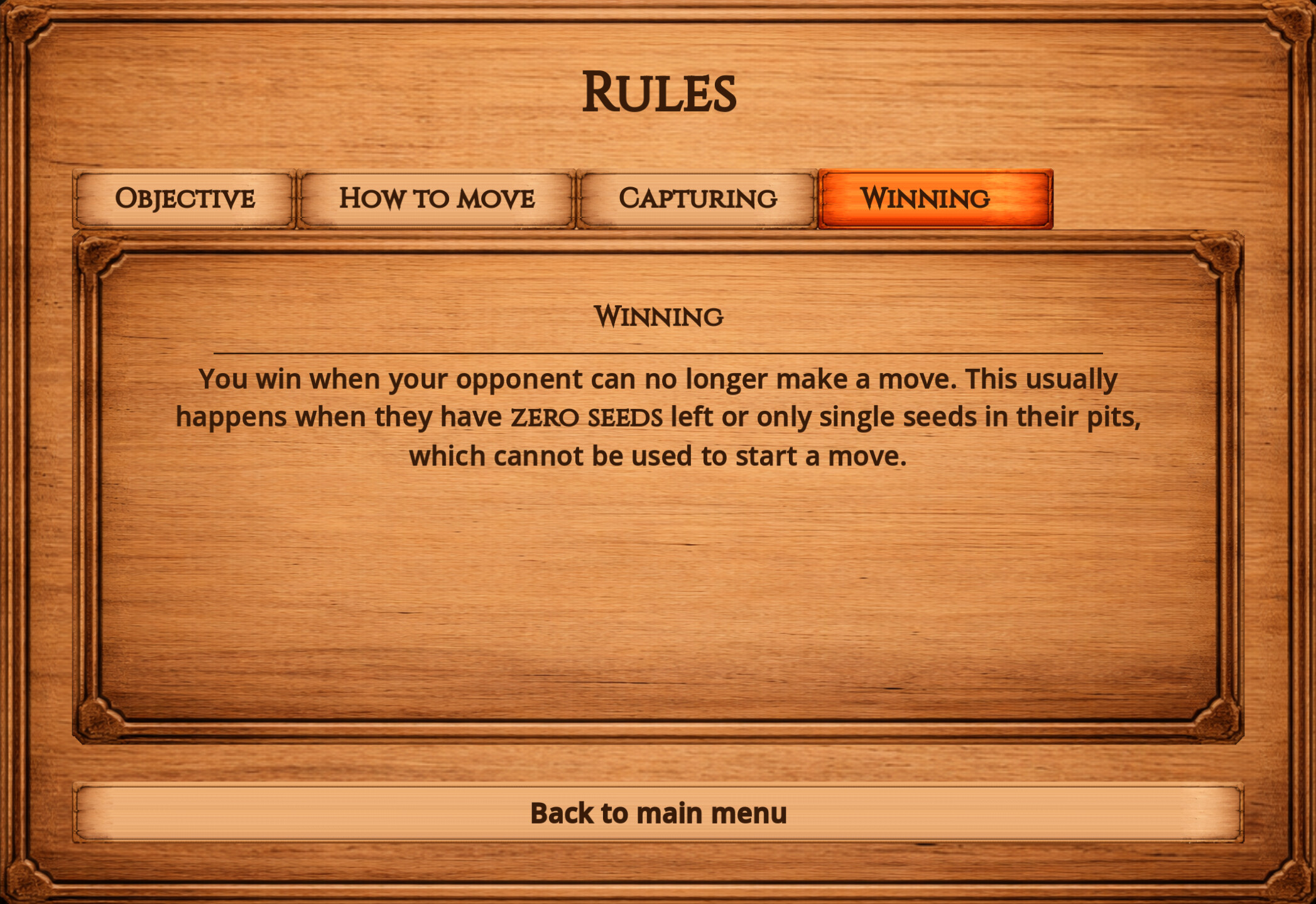 Hus: 4-Row Mancala screenshot 5