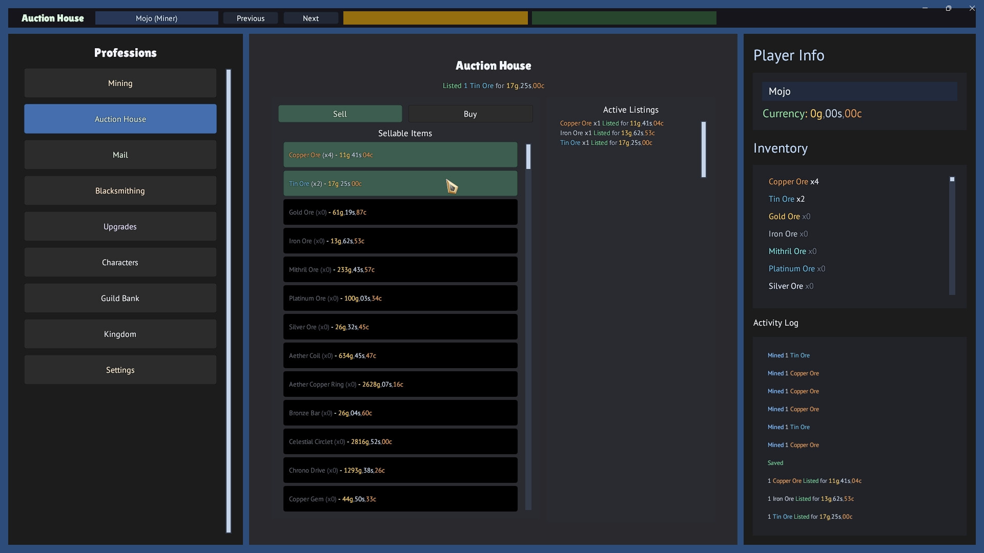 Auction House screenshot 2