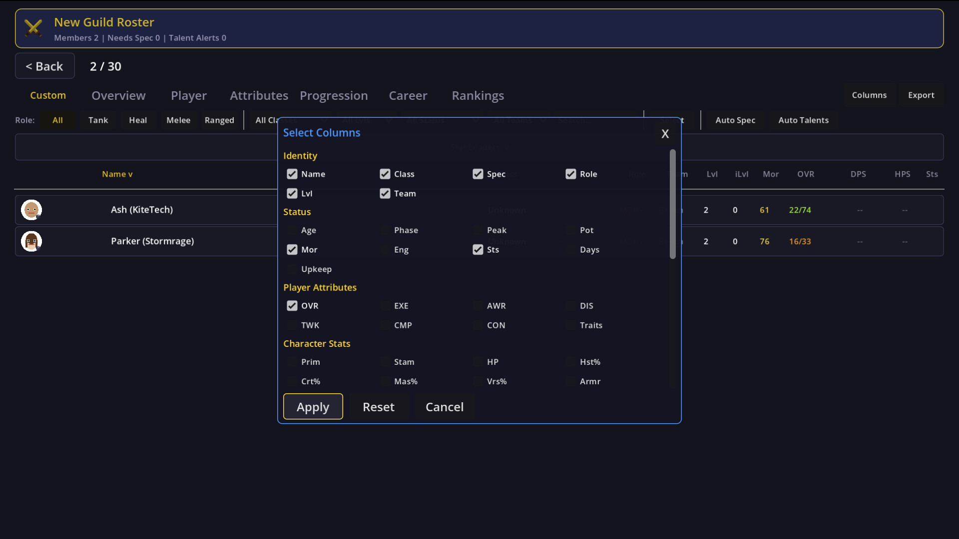 Mythic Manager screenshot 1