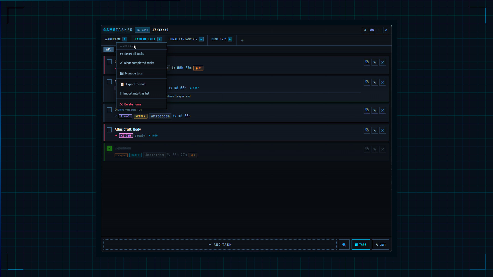 GameTasker screenshot 4