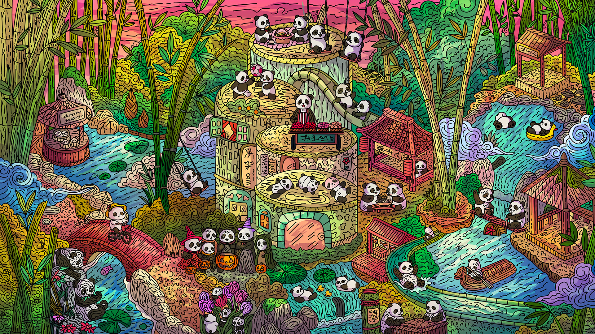 100 Panda Cats screenshot 3