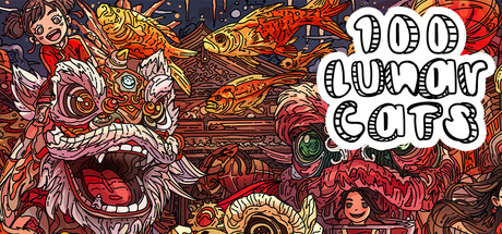100 Lunar Cats — Steam header