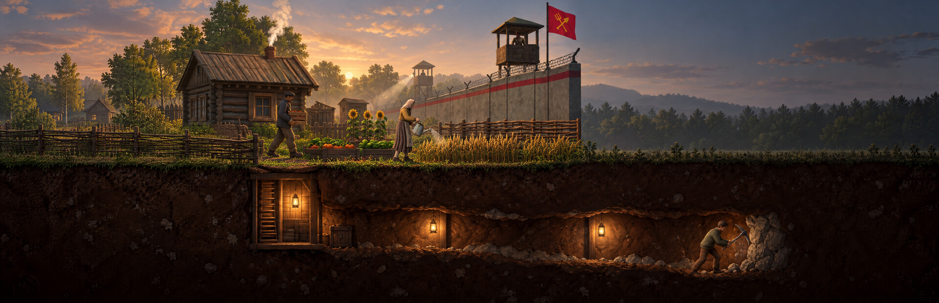 A Farm About Digging A Tunnel To Escape Totalitarianism