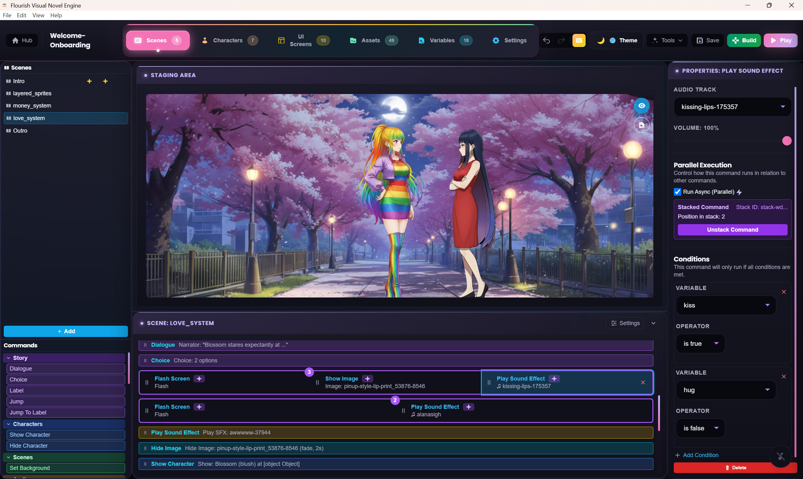 Flourish Visual Novel Engine screenshot 2