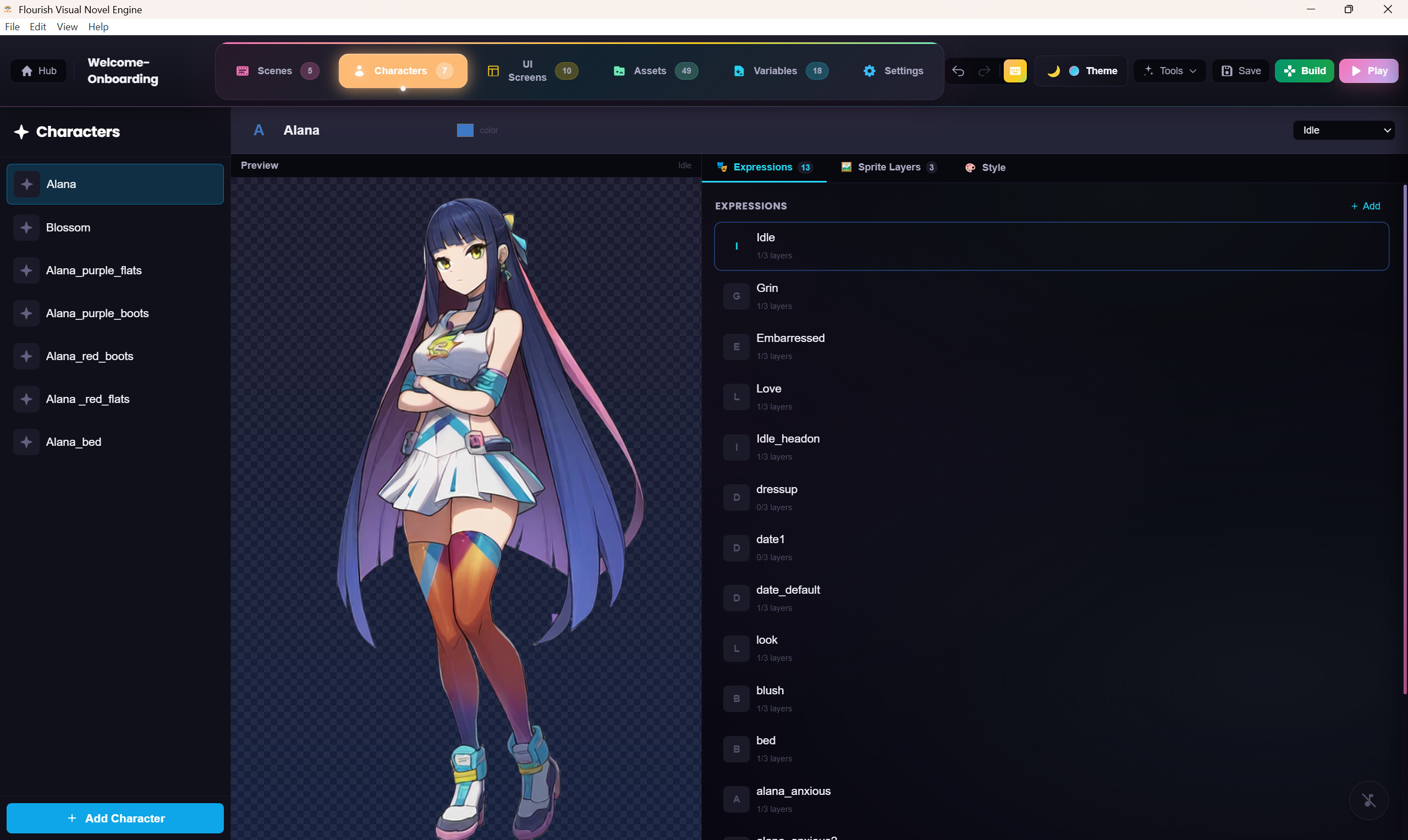 Flourish Visual Novel Engine screenshot 3