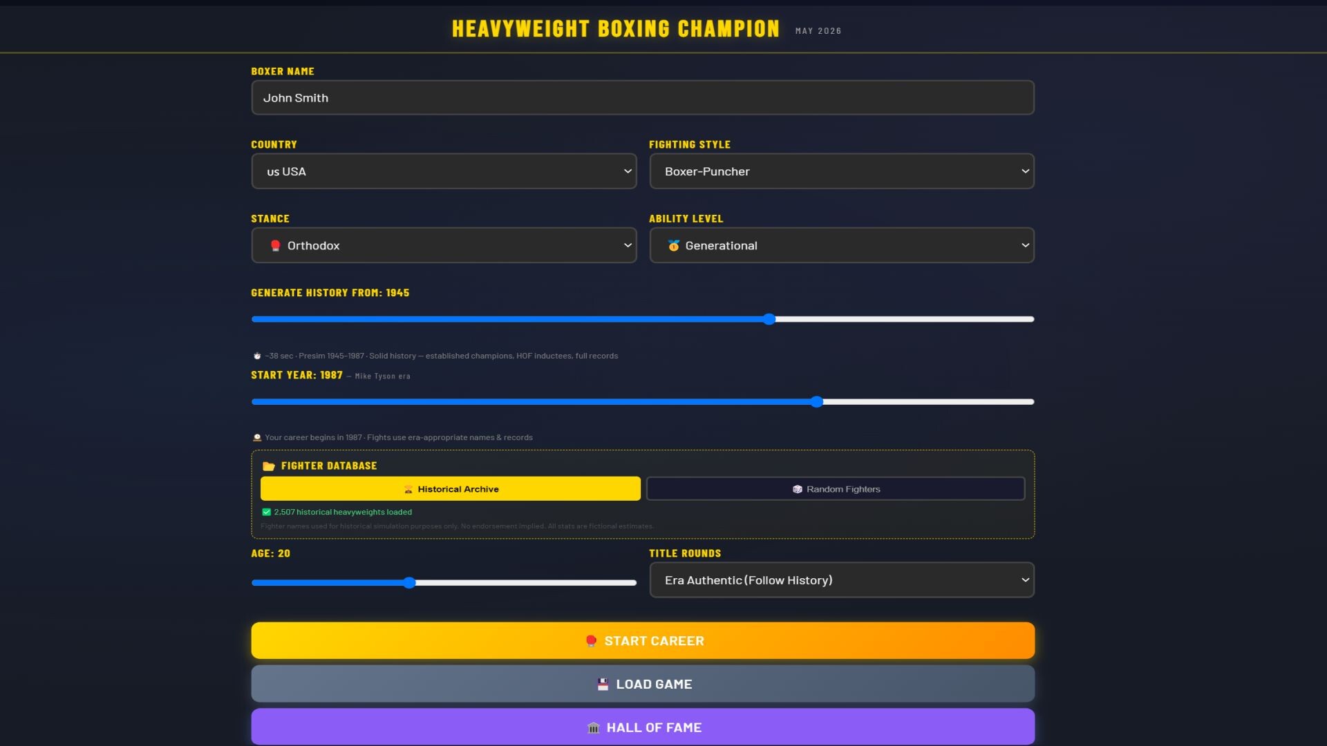 Sim: Heavyweight Boxing Champion screenshot 1
