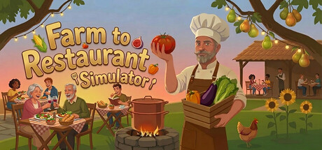Farm to Restaurant Simulator — Steam header