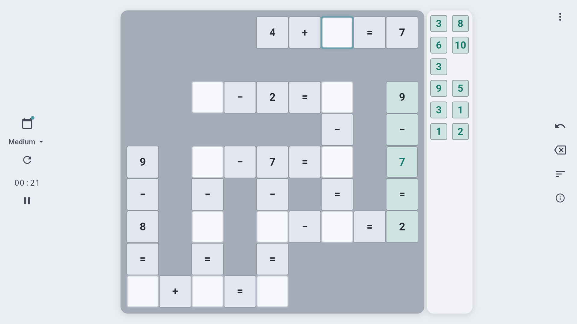 Cross Math - Logic Number Puzzle screenshot 5