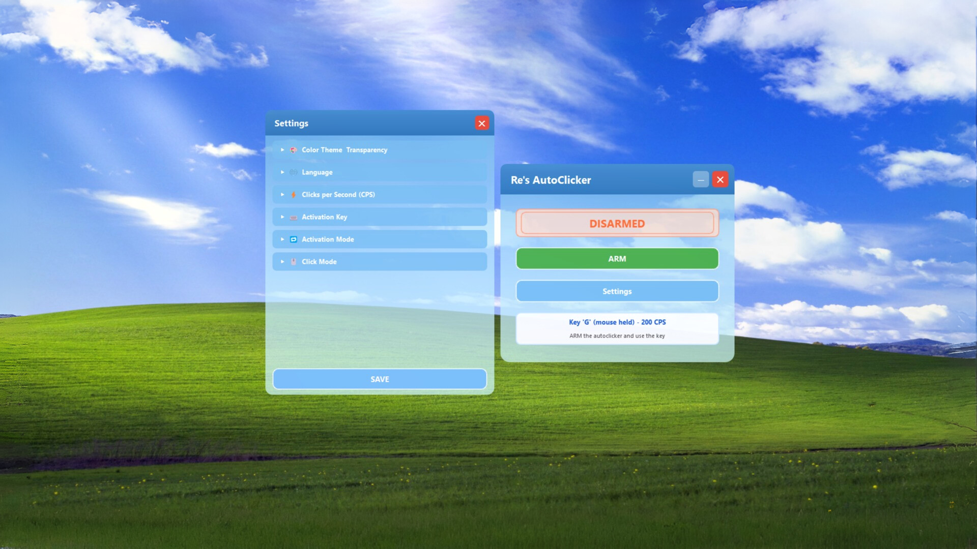 Re's AutoClick screenshot 2