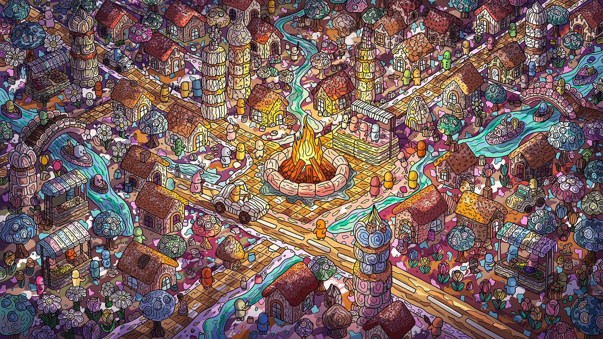 100 Marshmallow Cats - Artbook screenshot 1