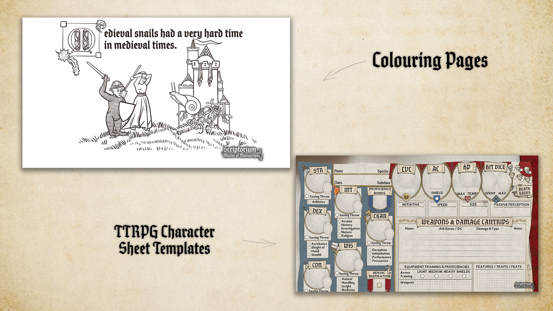 Scriptorium: Master of Manuscripts - Music & Art Pack screenshot 4