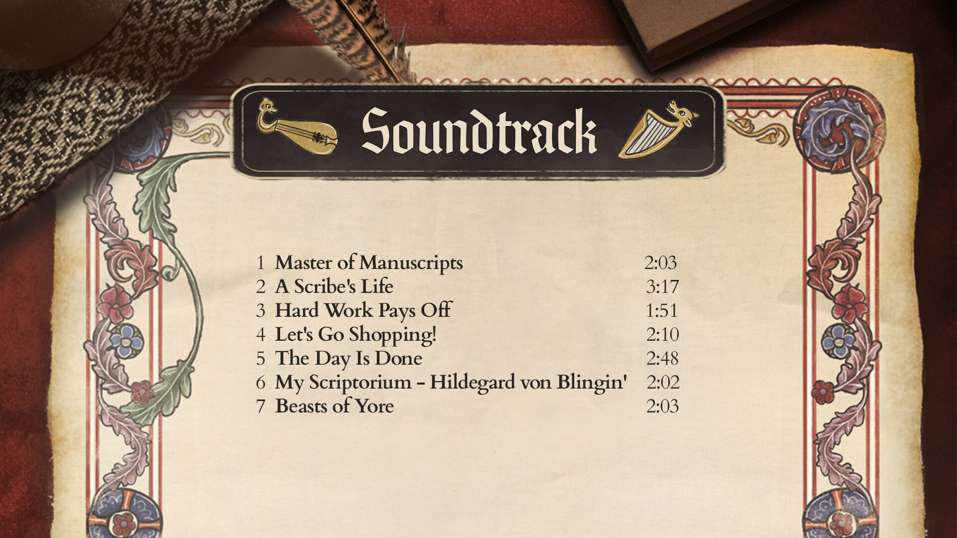 Scriptorium: Master of Manuscripts - Music & Art Pack screenshot 1